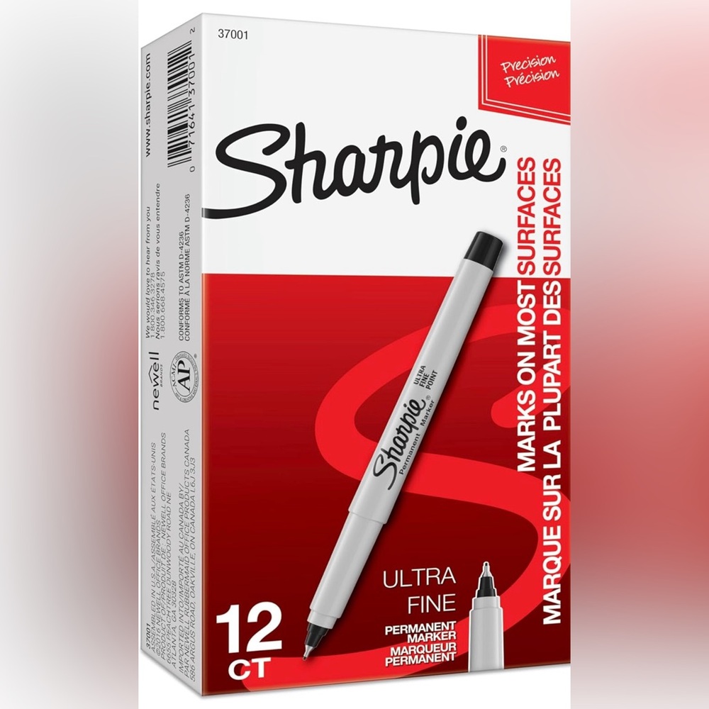 Sharpie Permanent Markers, Ultra Fine Tip Markers Set